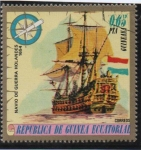 Stamps Equatorial Guinea -  Navío d' Guerra Holandés