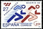 Sellos de Europa - Espaa -  ESPAÑA 1992 3220 Sello Nuevo Paralimpiada Madrid'92 Logo A.N.D.E. Michel3082 Scott2689