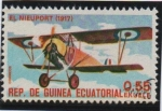 Sellos de Africa - Guinea Ecuatorial -  El Nieuport 1917