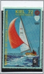 Stamps Equatorial Guinea -  XX Juegos olimpicos Regatas KIEL'72, Flyng