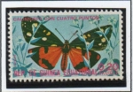 Sellos de Africa - Guinea Ecuatorial -  Mariposas, Calimorfa con cuatro puntos