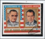 Sellos de Africa - Guinea Ecuatorial -  Presidentes d' América, Lyndon B. Johnson y  Richard M.Nixon