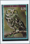 Stamps Equatorial Guinea -  Pajaros d0 Europa: Mochuelo comun