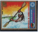 Sellos de Africa - Guinea Ecuatorial -  XX Juegos Olímpicos Augsburgo'72 , Eslalon Canoa