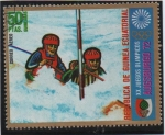 Stamps Equatorial Guinea -  XX Juegos Olímpicos Augsburgo'72 , Eslalon Canoa A dos