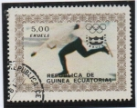 Stamps Equatorial Guinea -  XX Juegos Olímpicos d' Invierno Innsbruck, Austria; Patinaje d' Velocidad