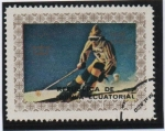 Stamps Equatorial Guinea -  XX Juegos Olímpicos d' Invierno Innsbruck, Austria; Descenso