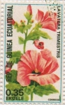 Stamps Equatorial Guinea -  Lavatera trimestris