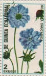 Stamps Equatorial Guinea -  Scabiosa caucasica