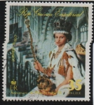 Stamps Equatorial Guinea -  XXV Anv. d' l' coronacion d' Isabel II