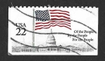 Stamps United States -  2116 - Bandera USA Sobre el Capitolio