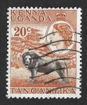 Sellos de Africa - Kenya -  107 - León (Kenia, Uganda y Tanganica)