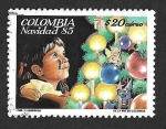 Stamps : America : Colombia :  C755 - Niña y Árbol de Navidad
