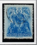 Stamps Hungary -  San Esteban  Entronizado