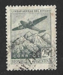 Stamps Argentina -  C46 - Avión Sobre los Andes