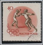 Stamps Hungary -  Esgrima