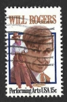 Stamps United States -  1801 - Will Rogers