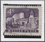 Stamps Hungary -  Castillos: Eger