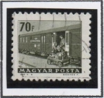 Stamps Hungary -  coche Correos