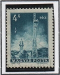 Stamps Hungary -  Tramisiones d' Television