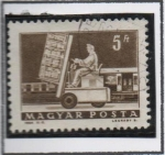 Stamps Hungary -  Carretilla