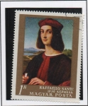 Stamps Hungary -  Retrato d' un hombre joven