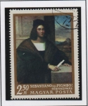 Stamps Hungary -  Retrato d' un hombre 