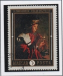 Stamps Hungary -  Muchacho Alumbrando Pipe