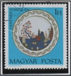 Stamps Hungary -  Plato con paisaje mexicano