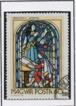 Stamps Hungary -  Vidrieras: escribano d' S.16