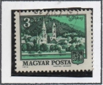 Stamps Hungary -  Iglesia y ayuntamiento d' Vac