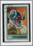 Stamps Hungary -  Busho: Varias mascaras