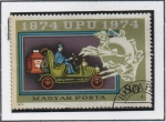 Stamps Hungary -  Automovil d' Correos