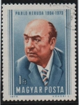 Stamps Hungary -  Pablo Neruda