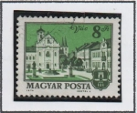 Stamps Hungary -  Iglesia y ayuntamiento, Vac