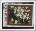 Stamps Hungary -  Flores por pintores Hungaros, Istvan Csok