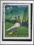 Stamps Hungary -  Exploraciones espaciales, Desde el Sputnik hasta Vikingo, Sputnik