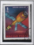 Stamps Hungary -  Exploraciones espaciales, Desde el Sputnik hasta Vikingo,  Soyuz-Salyut 5