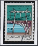 Stamps Hungary -  Estacion y presa Poder Lenin