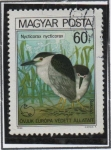 Stamps Hungary -  Garza negra Coronado