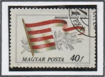 Stamps Hungary -  Bandera d' l' casa d' Arpad S.11