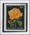 Stamps Hungary -  Rosas. Diorama