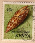 Stamps Kenya -  1971 Conchas marinas: Mitra episcopalis