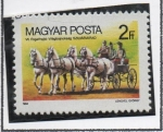 Stamps Hungary -  Campeonato d' mundo, equipo caballo, Szilvasvarad