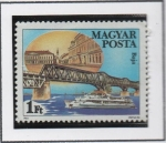 Stamps Hungary -  Puentes en el Da nube, Baja