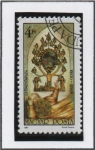 Stamps Hungary -  Altar d' l' Iglesia d' Cyongyopata