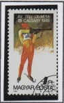 Stamps Hungary -  Juegos olimpicos d' Invierno d' Galgay: Biatlon