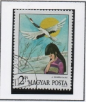 Stamps Hungary -  Cuentos: Lagrulla blanca