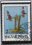 Stamps Hungary -  Juguetes Antiguos: Columpio