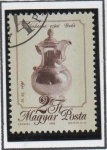 Stamps Hungary -  Plata y hierro fundido: Cafetera, Buda, S18